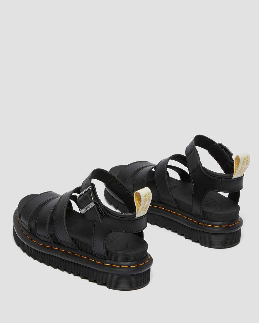 Dr Martens Vegan Blaire Felix Gladiator Kadın Platform Sandalet Siyah  Türkiye |  85369-HEPN