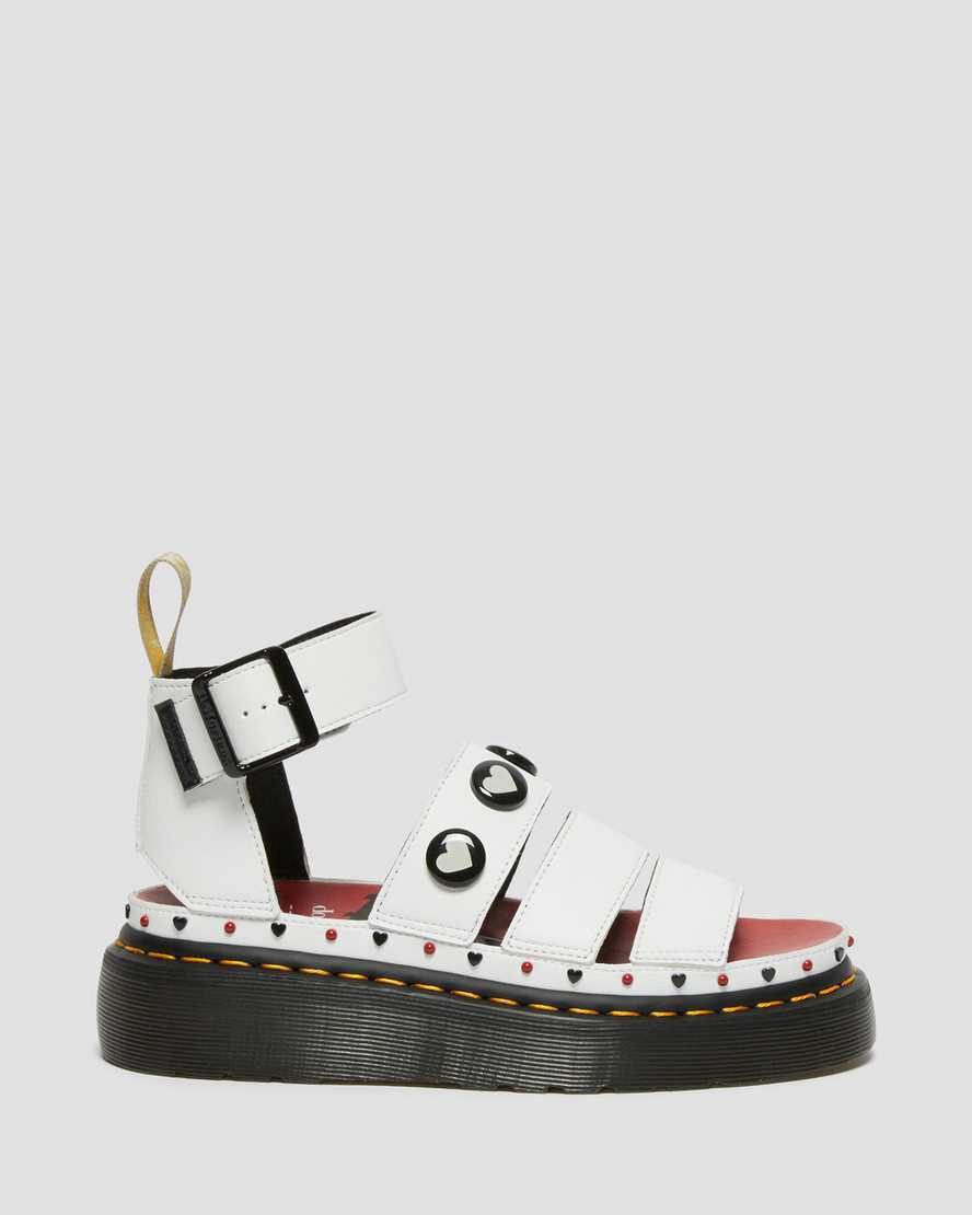 Dr Martens Vegan Clarissa II Betty Boop Kadın Platform Sandalet Beyaz  Türkiye |  67348-AKPE