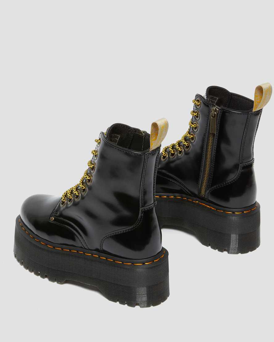 Dr Martens Vegan Jadon Boot Max Platforms Kadın Bilek Boy Bot Siyah  Türkiye |  58693-ALVB