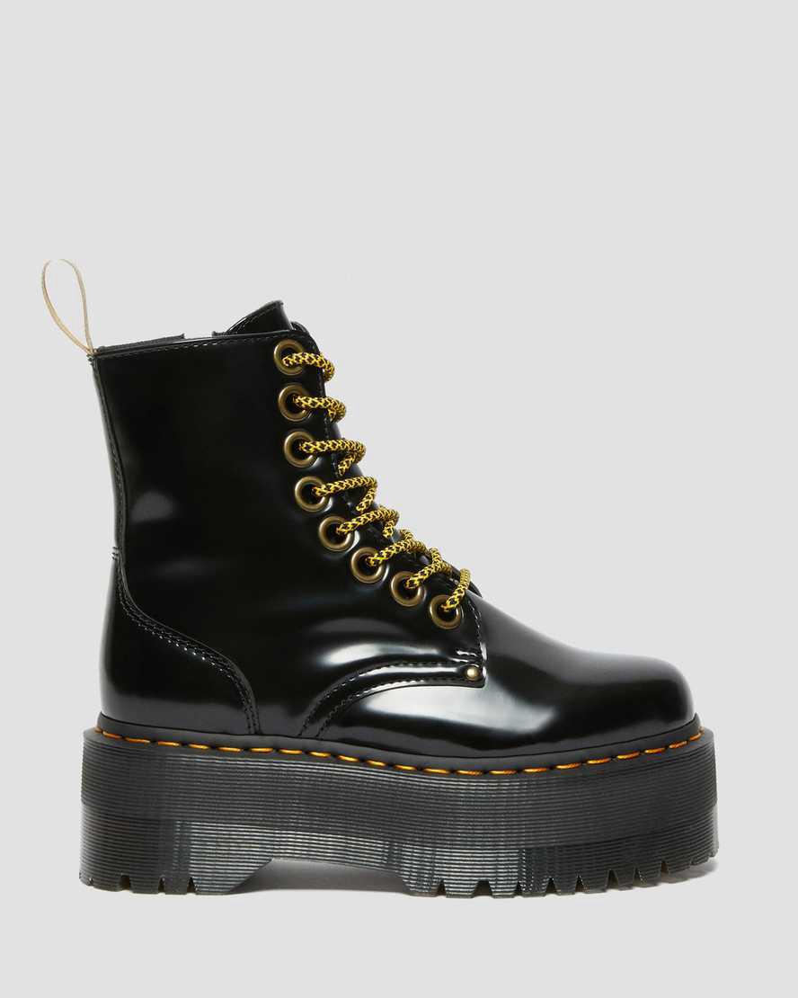 Dr Martens Vegan Jadon Boot Max Platforms Kadın Bilek Boy Bot Siyah  Türkiye |  58693-ALVB