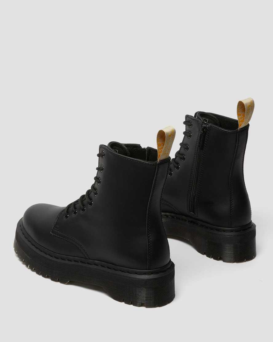 Dr Martens Vegan Jadon II Boot Mono Platforms Erkek Bilek Boy Bot Siyah  Türkiye |  28401-FMRY